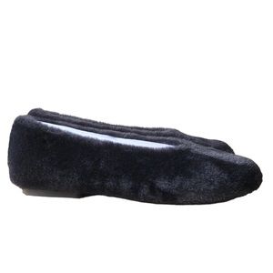 VIVAIA MARGOT 2.0 Square-Toe Recycled Mink Faux Fur Ballet Flats EU 40 / US 9